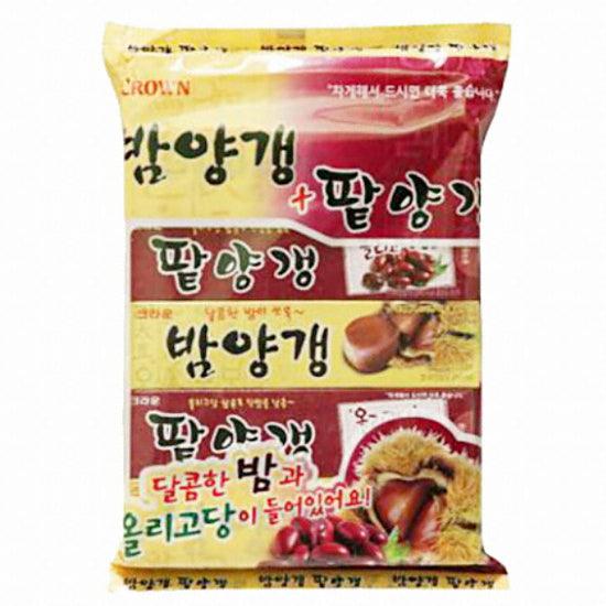 Korean Traditional Chestnut Jelly, Red bean Snack Bam Yang Gang