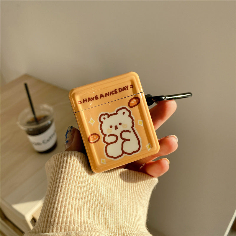 Compatible with Apple, Cute Cartoon Lovely Bear Case For Apple AirPods 2 1 Pro