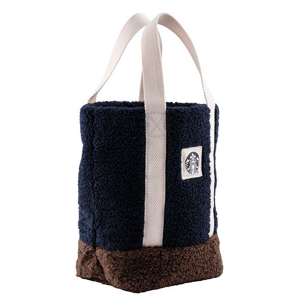 Starbucks Taiwan Furry Plush Tote Bag Patch Logo 23FW