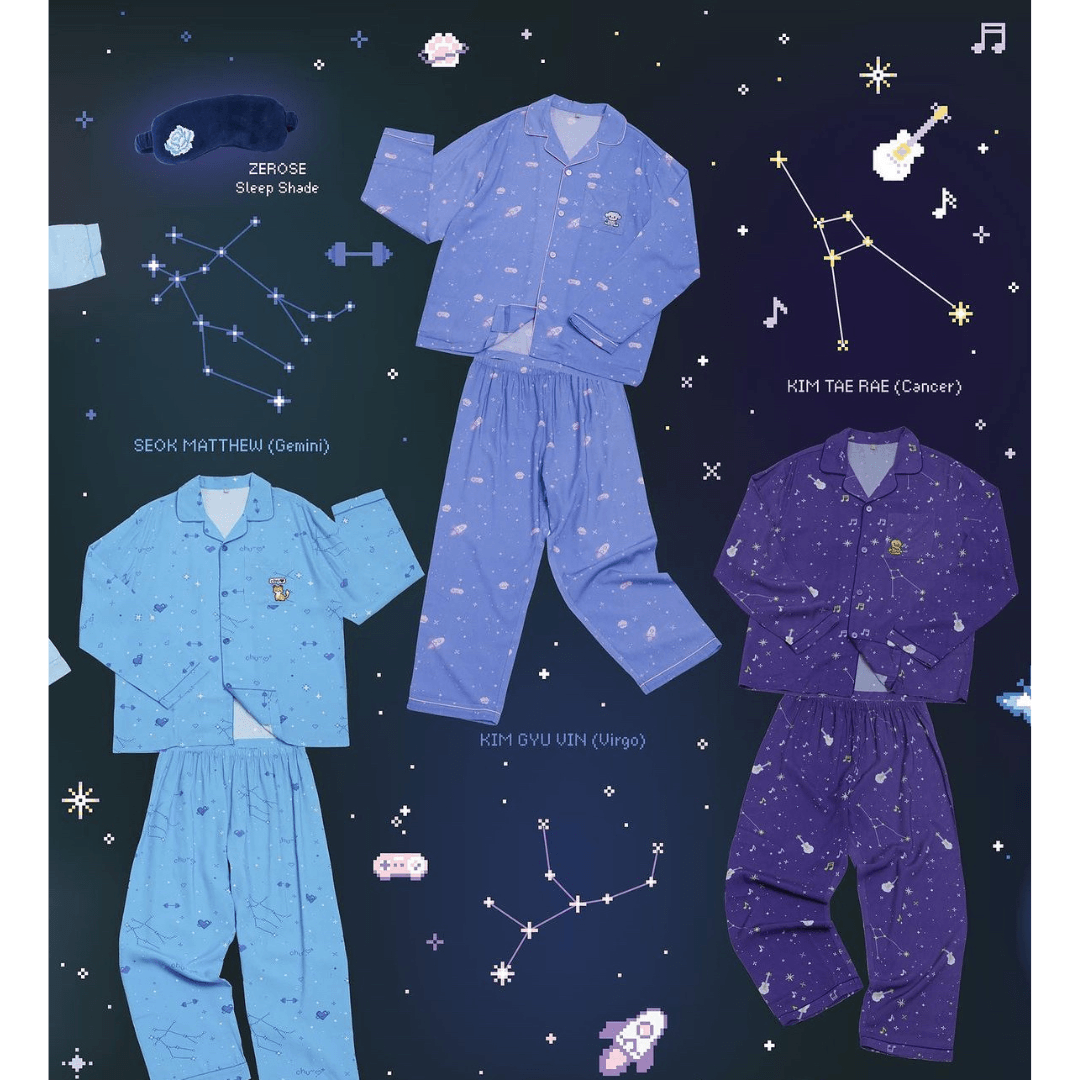 SPAO x ZEROBASEONE ‘Good Night’ Collection - Room Shoes, Sleeping Socks, Hairpin