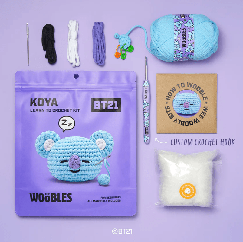 The Woobles BT21 collab crochet kit (Pre Order)