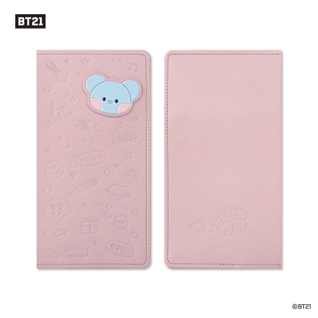 BT21 Minini Leather Patch Passport Cover L size