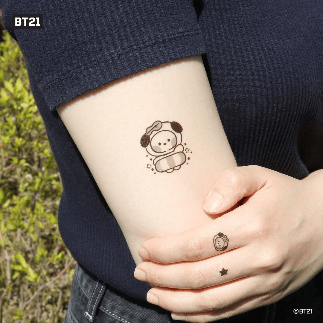 Monopoly BT21 Minini Temporary Tattoo Stickers