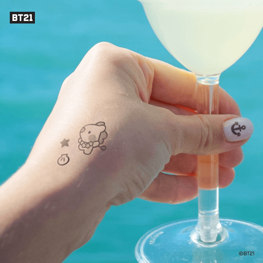 Monopoly BT21 Minini Temporary Tattoo Stickers