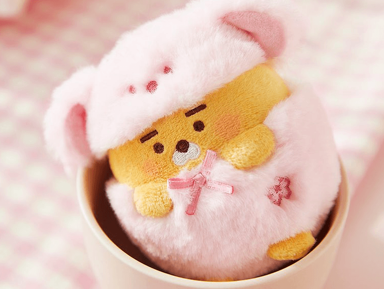 KakaoFriends Pink Blossom Keyring