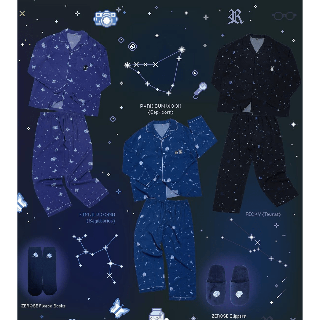 SPAO x ZEROBASEONE ‘Good Night’ Collection - Room Shoes, Sleeping Socks, Hairpin