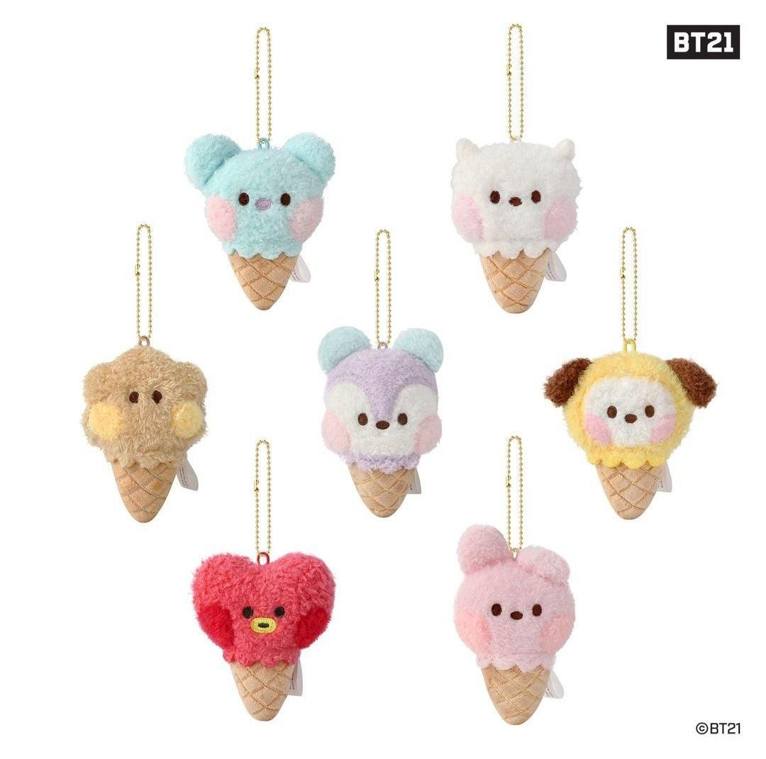 BT21 Minini Doll Keyring Ice Cream