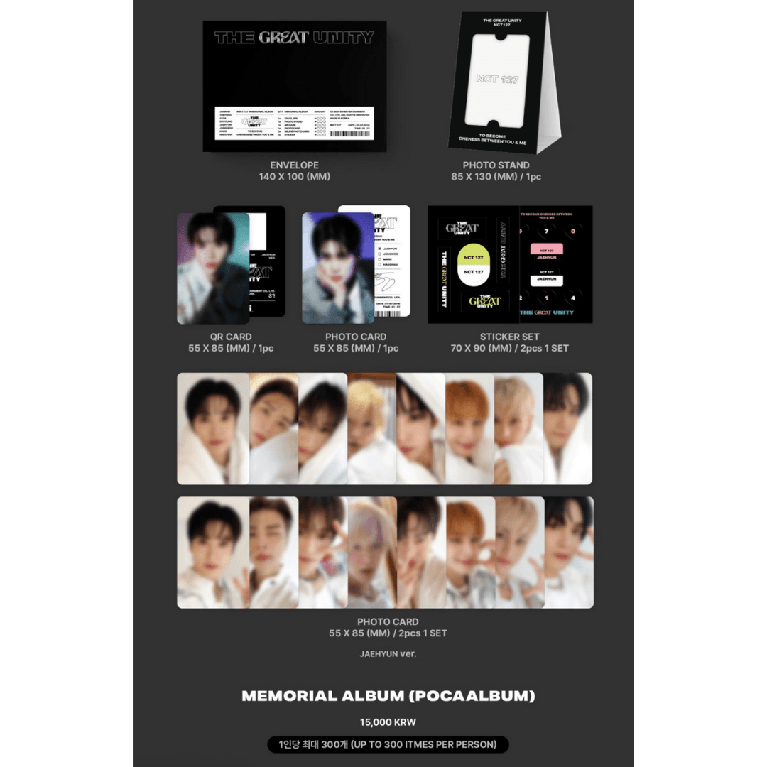 NCT127 - The Great Unity Merchandise - Memorial Album