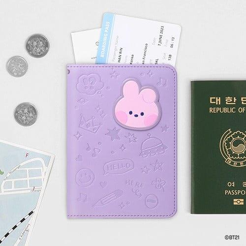 BT21 Minini Leather Patch Passport Cover S (New Mang Design!)