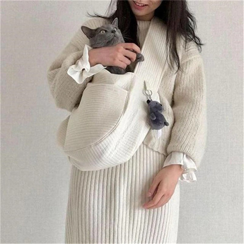 Small Pet Travel Tote Bag- Outdoor Travel Handbag Carrier With Multiple Pockets, Breathable Mesh And Soft Cushion