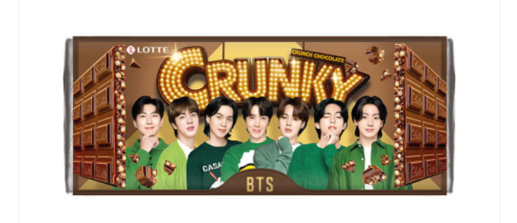 BTS & Crunky chocolate collab