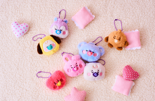 BT21 NEWBORN BABY Plush Keyring
