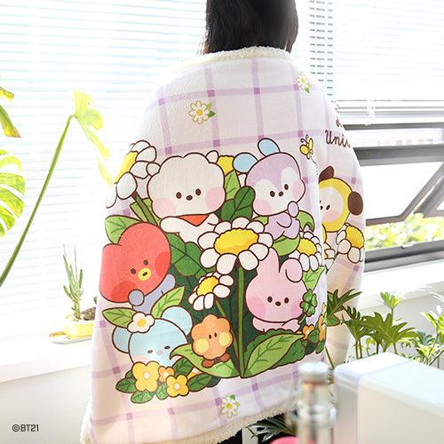 BT21 minini FLOWER blanket