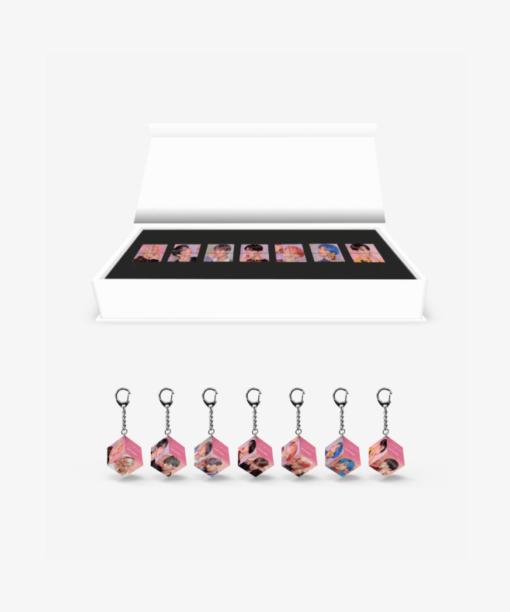 BTS Mini Cube Keyring Set