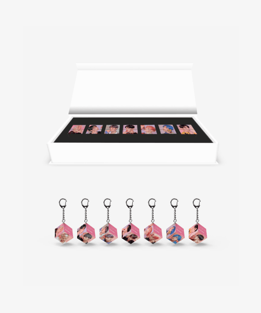 BTS Mini Cube Keyring Set
