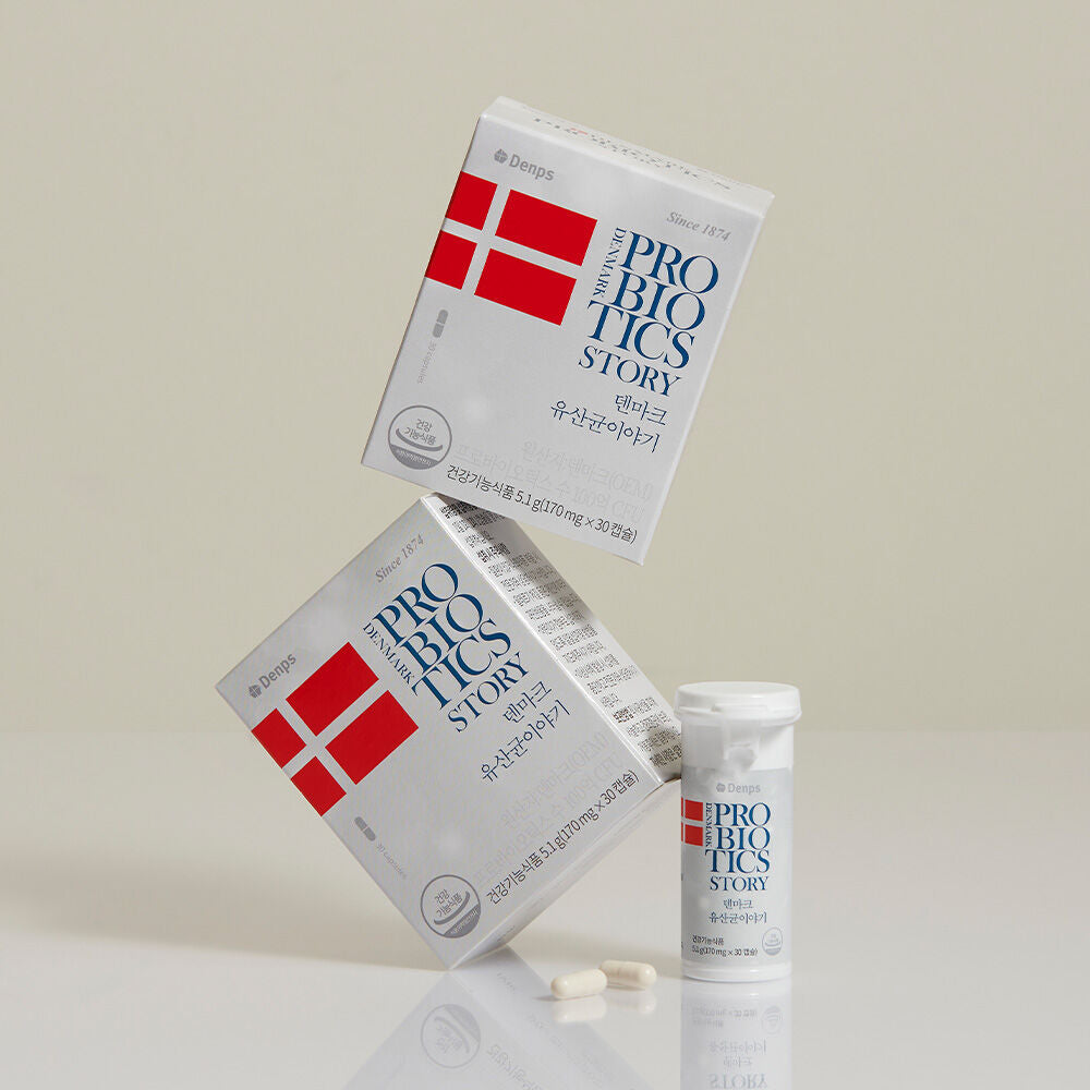 Denps Probiotics Story 30 capsules (1+1) + 3 packs of True Vitamin + 1 random photo card