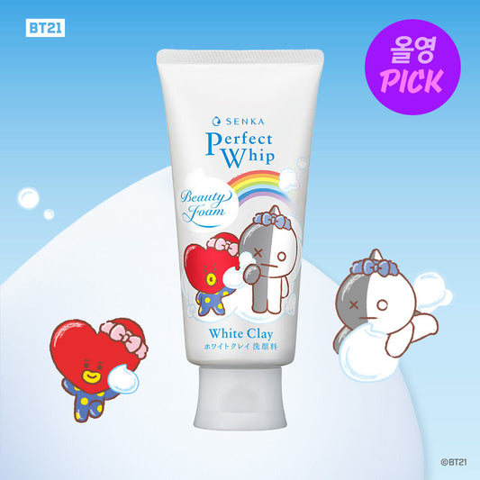 Senka x BT21 Perfect Whip White Clay 120g