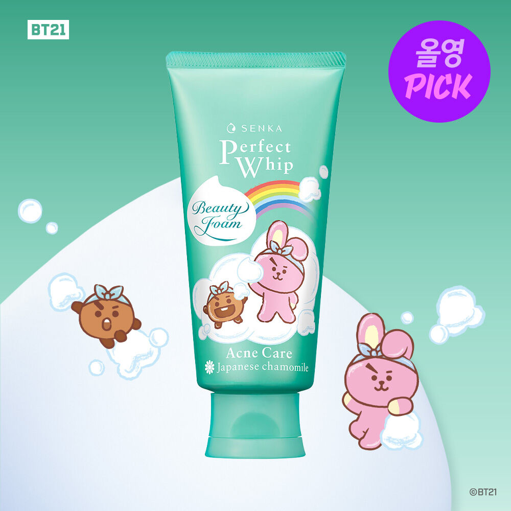 Senka x BT21 Perfect Whip Acne Care 120g