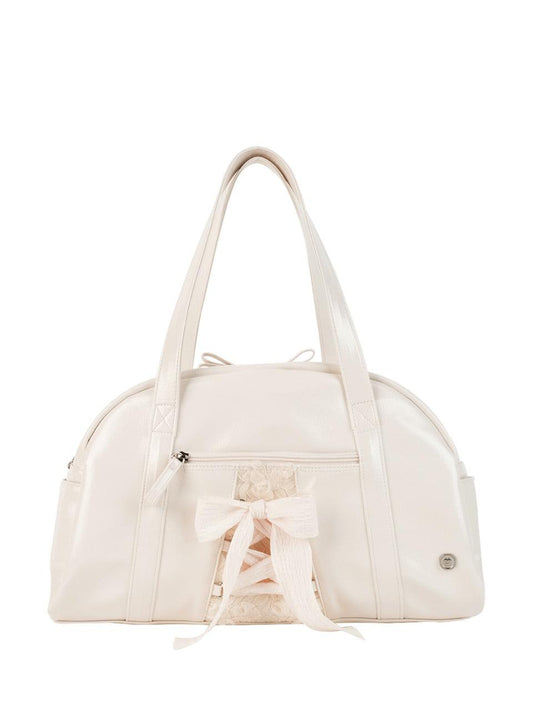DAILY RIBBON GYM BAG_CREAM (Pre Order)