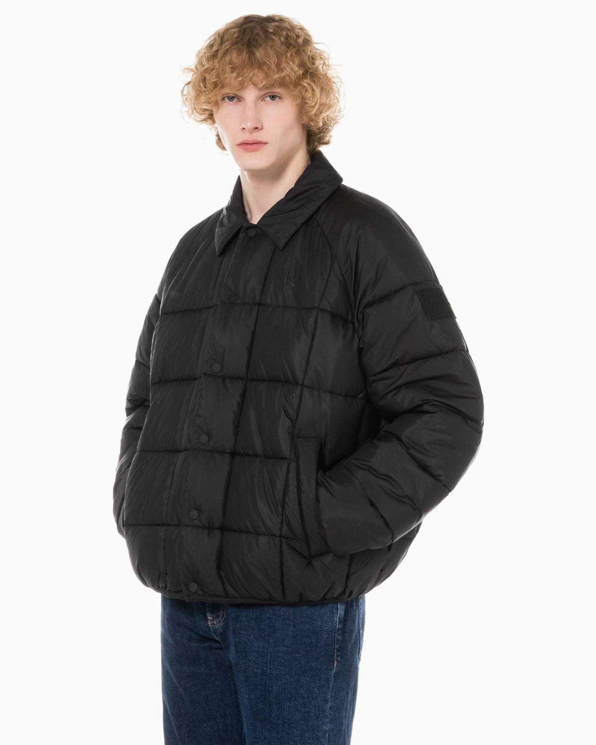 Calvin Klein Men's Premium Line Essential Padded Overshirt – Jungkook Pick