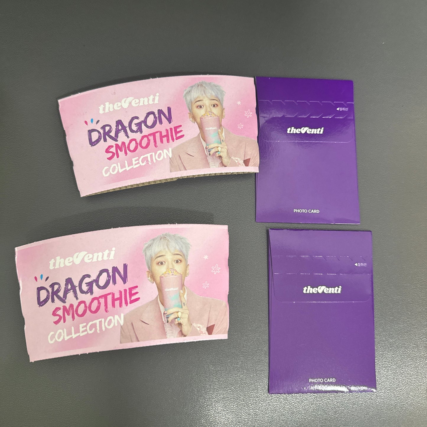 G Dragon x Venti Photocard+ Cup Sleeve