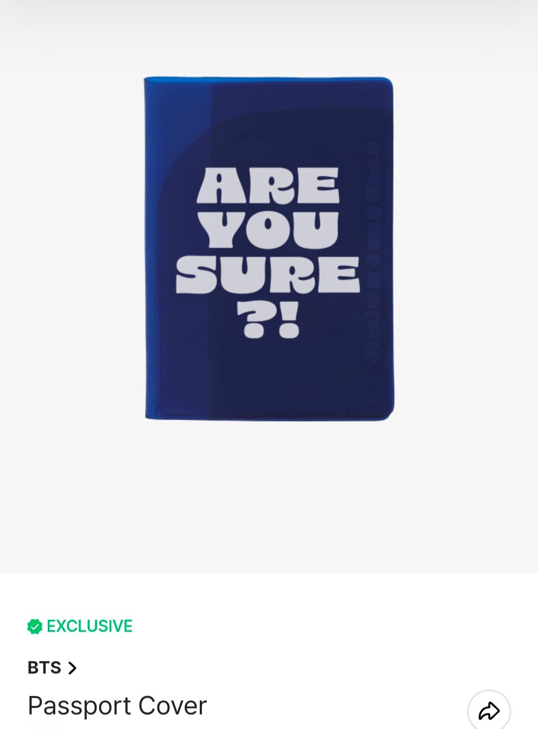 BTS Are You Sure ?! Merch