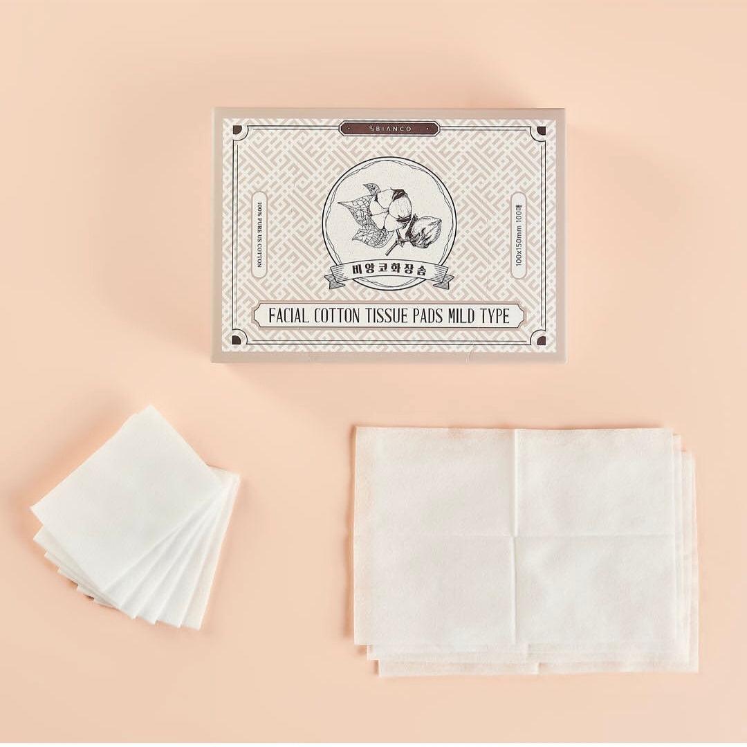 Bianco 100% pure cotton cotton pad mild type 5 packs (500 sheets) (Jungkook Pick)