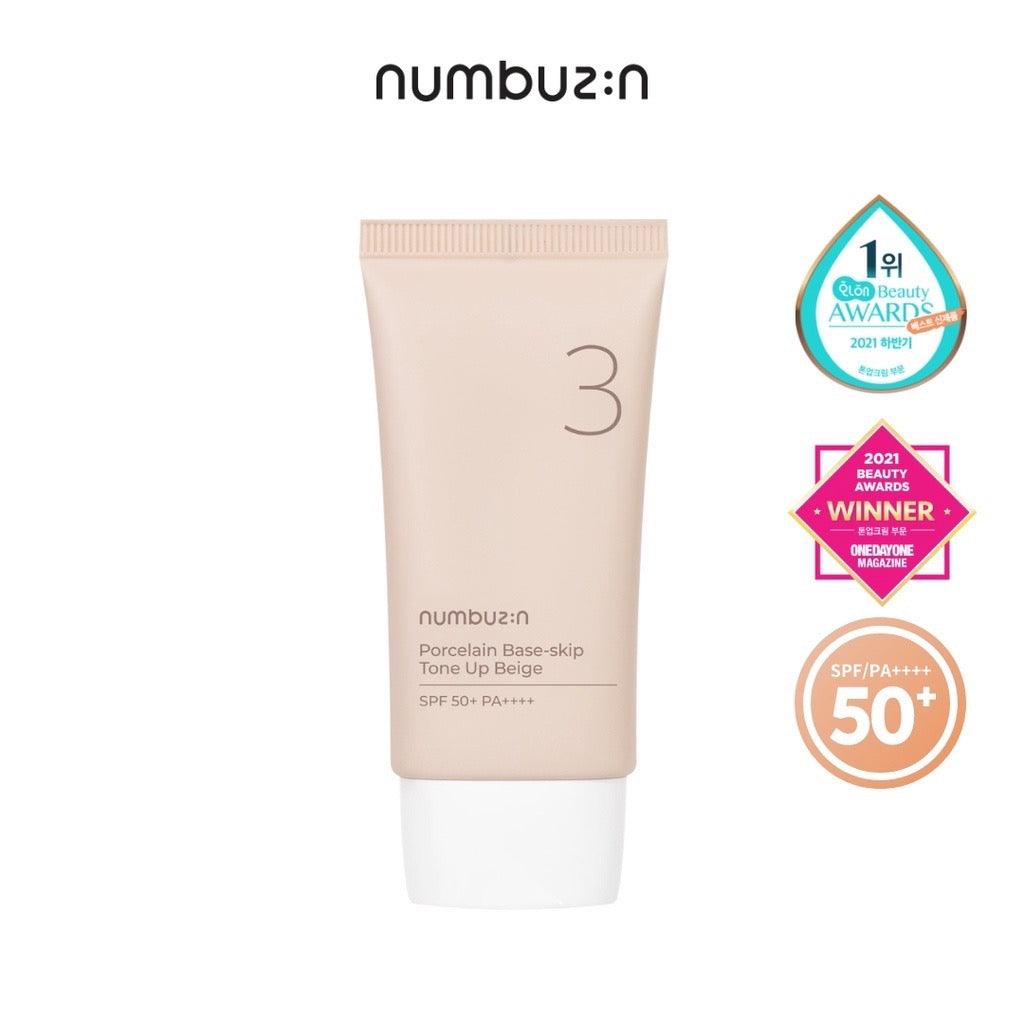 NUMBUZIN No.3 Porcelain Base-Skip Tone Up Beige SP50+ PA++++