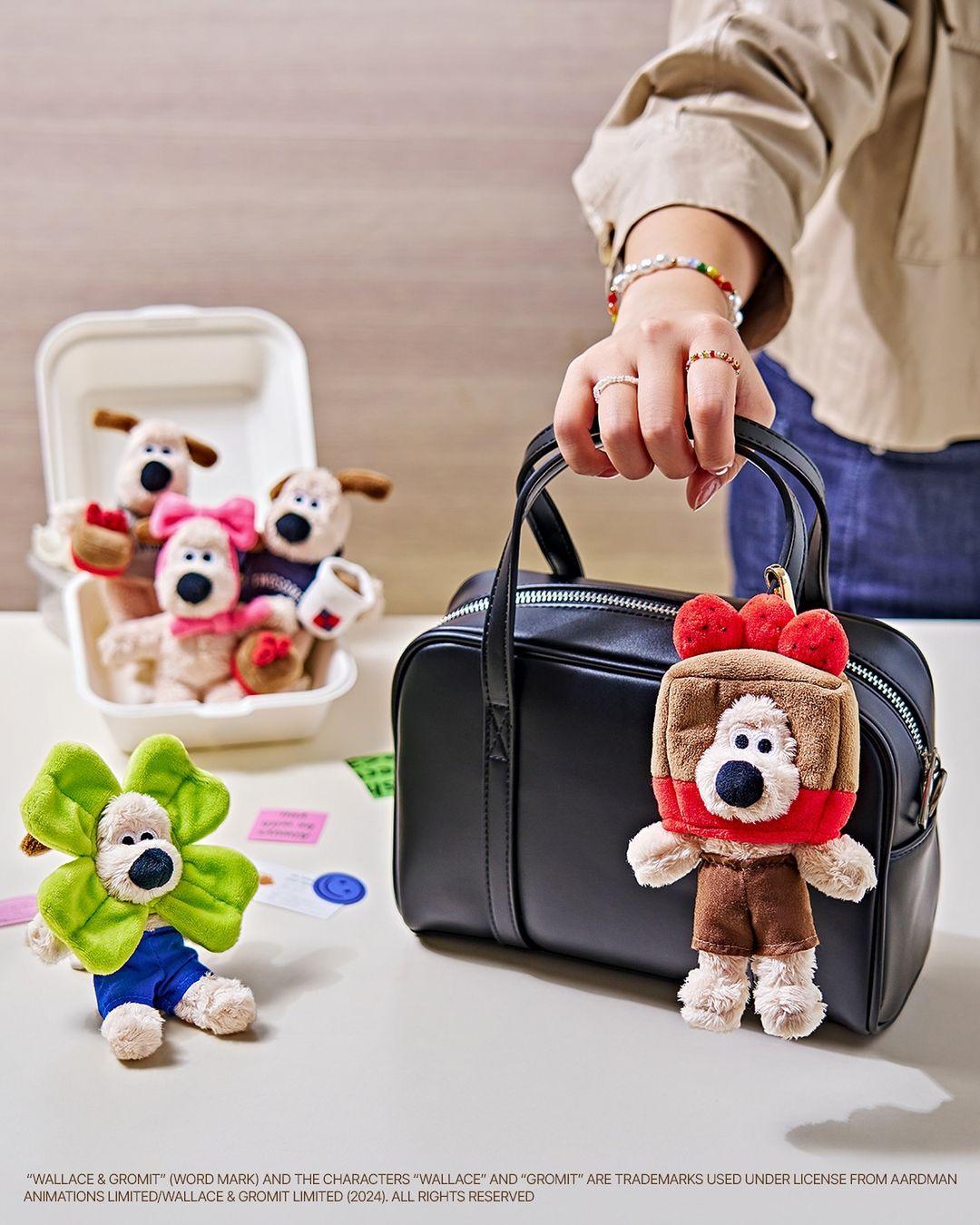 Twosome place x Wallace & Gromit Plush Keyring