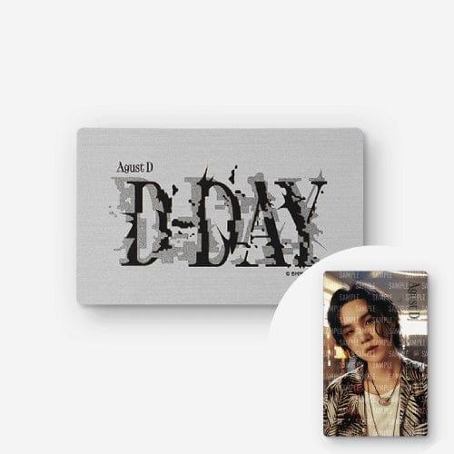 BTS Suga Agust D D-Day 周边 - 金属照片卡预购 2