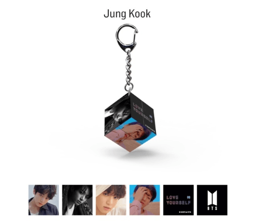 BTS Mini Cube Keyring (LOVE YOURSELF 轉 ‘Tear’)