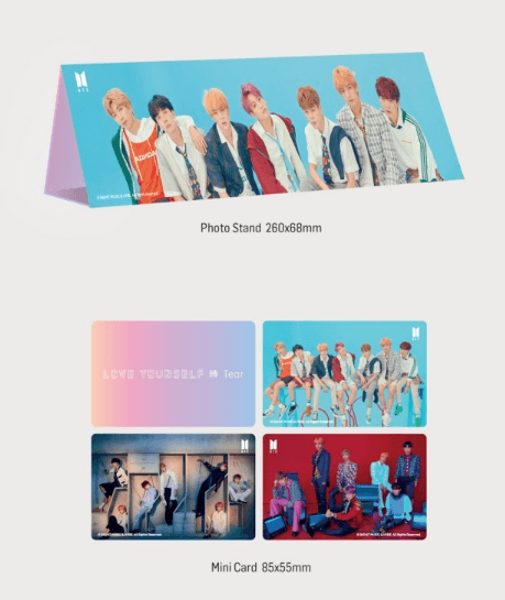 BTS Mini Cube Keyring Set