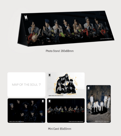 BTS Mini Cube Keyring Set
