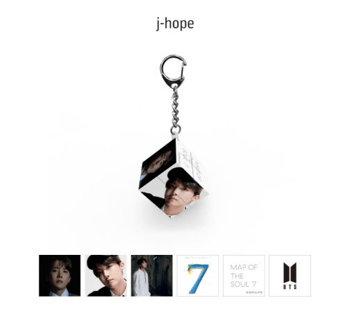 BTS Mini Cube Keyring (MAP OF THE SOUL 7)