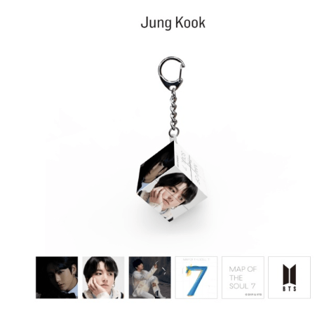 BTS Mini Cube Keyring (MAP OF THE SOUL 7)