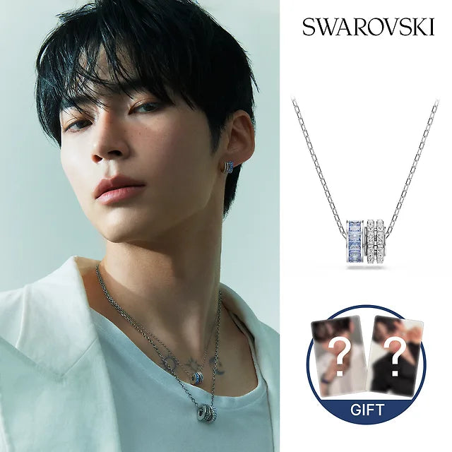 Connexus Blue Rhodium Necklace +2pc ZB1 Sung Han Bin Photocard