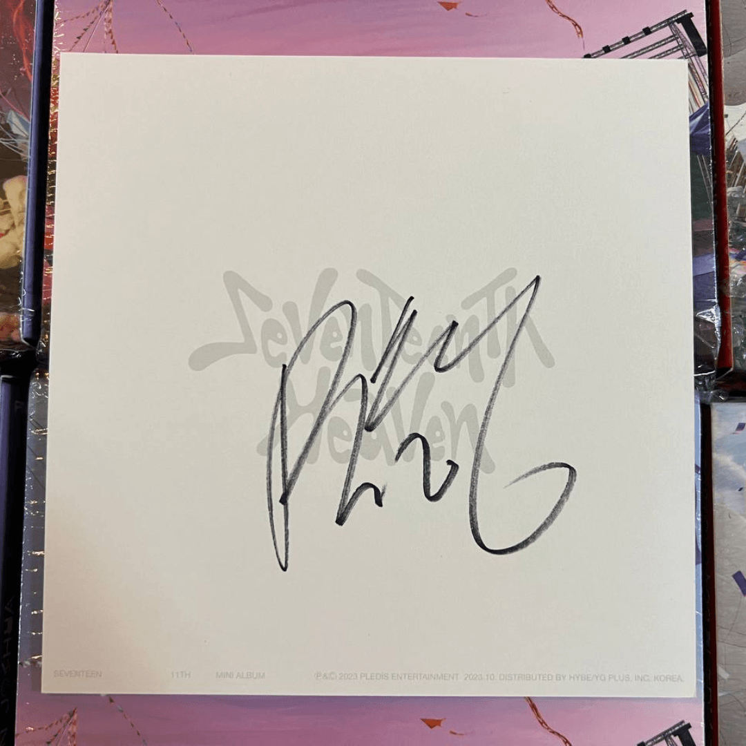 SEVENTEEN Heaven Authentic Signed Postcard (no albums included)