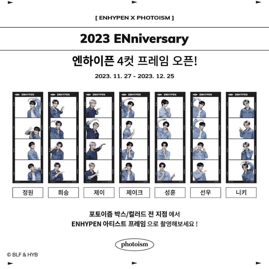 Photoism x Enhypen 2023 ENniversary