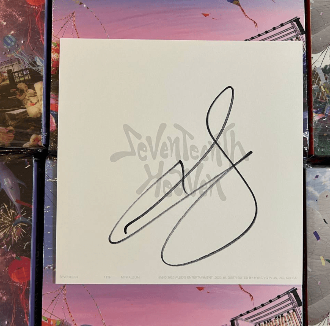 SEVENTEEN Heaven Authentic Signed Postcard (no albums included)