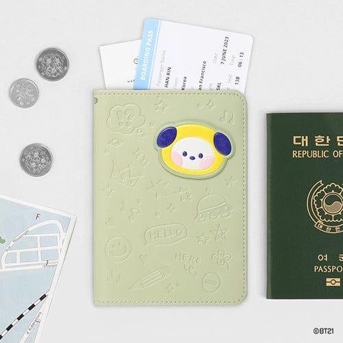 BT21 Minini Leather Patch Passport Cover S (New Mang Design!)
