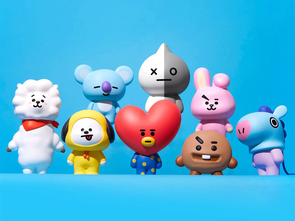 Line Friends BT21 Silver Edition Doll Keyring