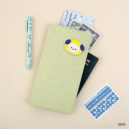 BT21 Minini Leather Patch Passport Cover L size