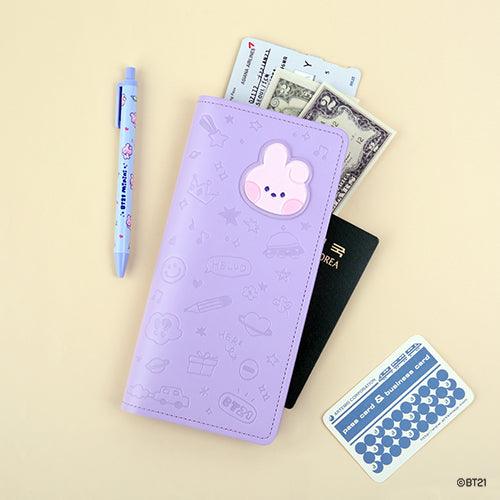 BT21 Minini Leather Patch Passport Cover L size
