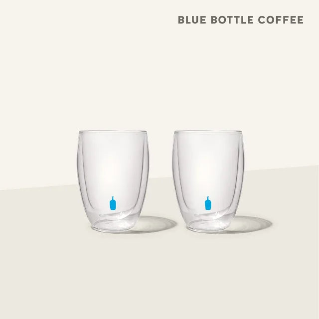 BLUE BOTTLE COFFEE x Bodum Double Wall Glass Mug Collaboration New