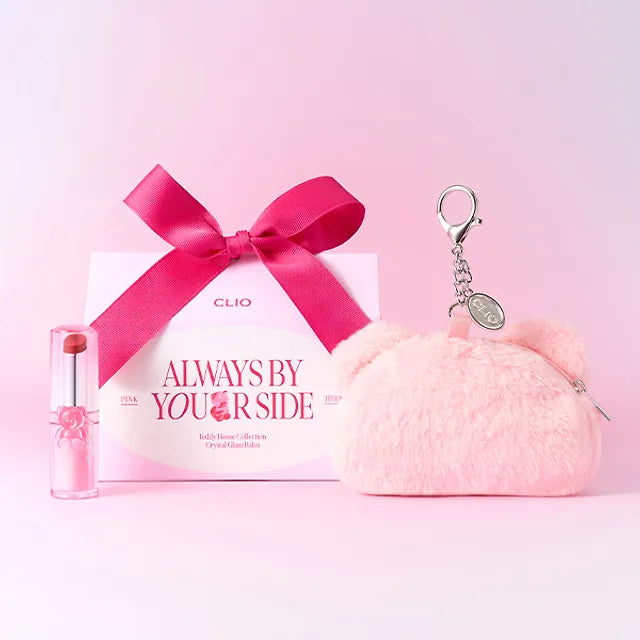 Clio Crystal Glam Balm+ Pouch Keyring