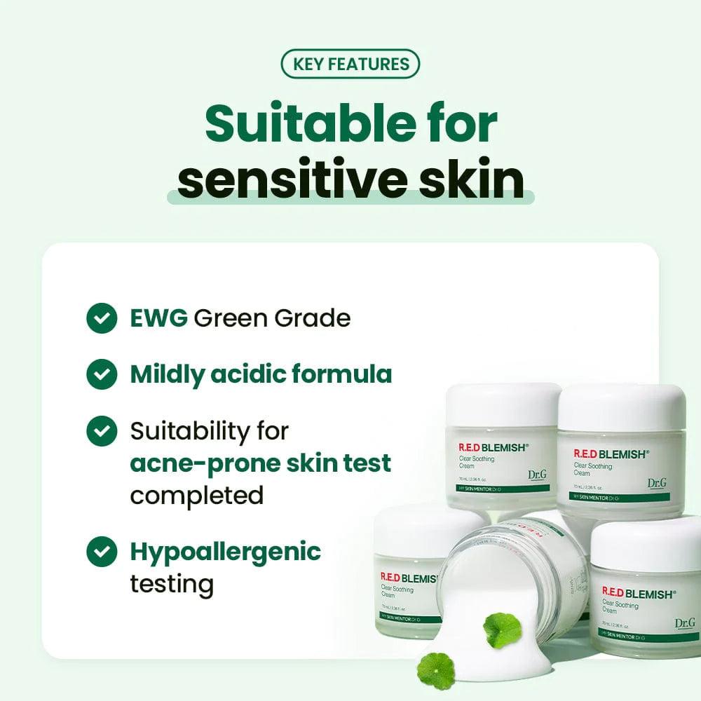 Dr.G Red Blemish Clear Soothing Cream 70ml + 30ml Special Set