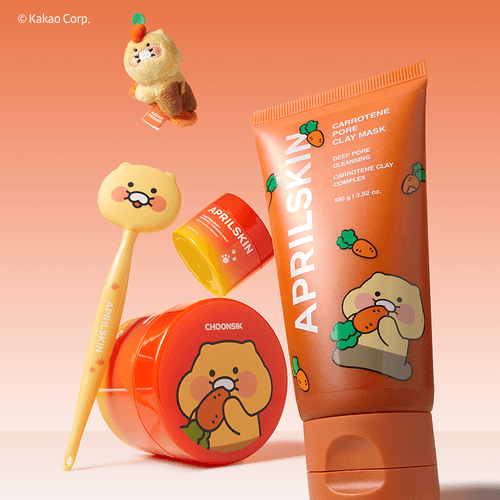 APRILSKIN & KAKAO Friends Collab Carotene Melting Cleansing Balm (+ Toothbrush included)