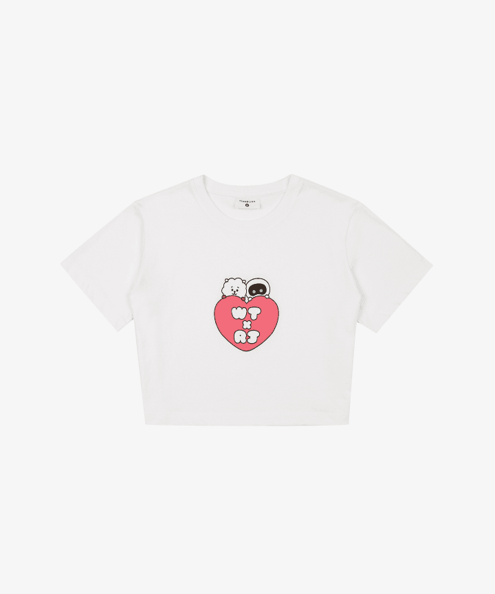 Wootteo x RJ Crop S/S T-Shirt (white)