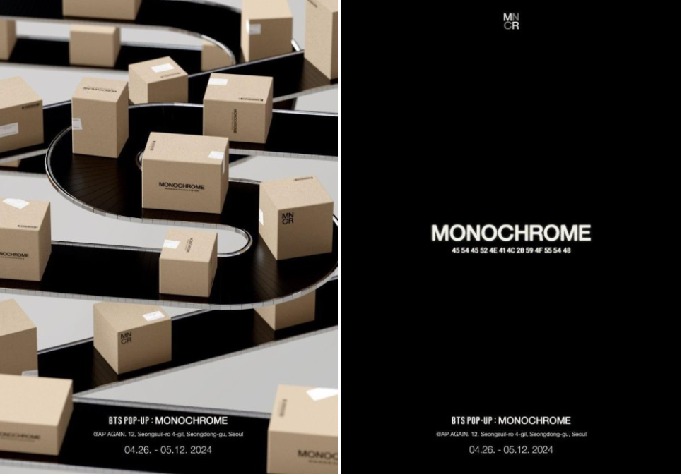 MONOCHROME - BTS Collab Pop-Up Pre Order | Kgifts.shop