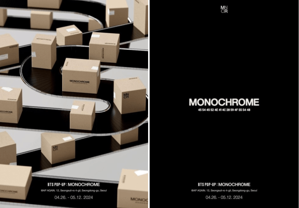 MONOCHROME - BTS Collab Pop-Up | Kgifts.shop MONOCHROME - BTS Collab Pop-Up | Kgifts.shop